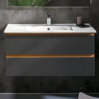 Тумба под раковину Armadi Art Capolda 100см антрацит 849-100-A